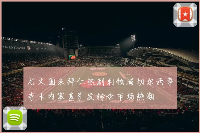 尤文国米拜仁热刺利物浦切尔西争夺卡内塞基引发转会市场热潮